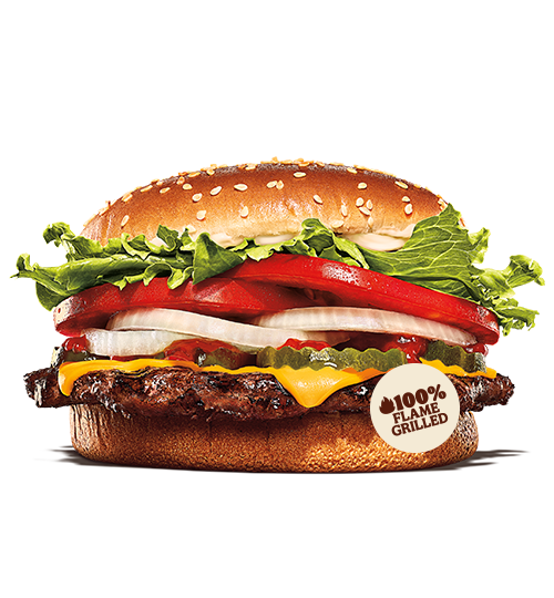 burger king whopper with cheese meal